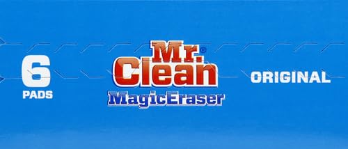 Mr. Clean Magic Eraser, Shoe, Bathroom, Oven, and Shower Cleaner, Cleaning Pads with Durafoam, 6 Count