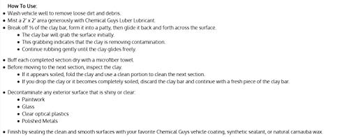 Chemical Guys CLY_113 OG Clay Bar & Lubber Synthetic Lubricant Kit – 16 fl oz, Light/Medium Duty, for Car Lovers, Detailers & Auto Enthusiasts – Essential Car Detailing Kit Accessory, 2 Items, Yellow