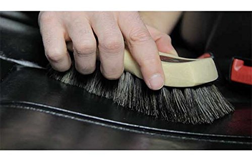 Chemical Guys ACC_S95 Long Bristle Horse Hair Leather Cleaning Brush for Car Interiors, Furniture, Sneakers, Boots, and More (Works on Natural, Synthetic, Pleather, Faux Leather and More)