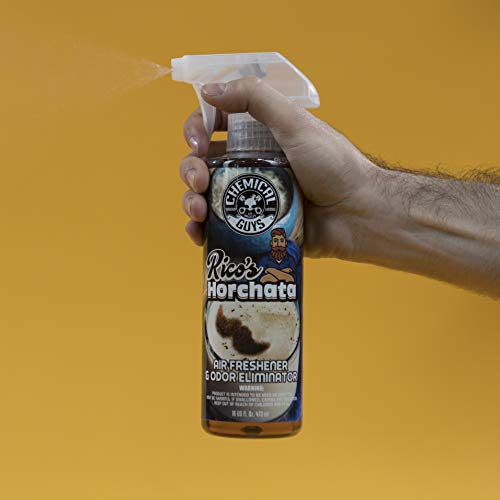 Chemical Guys AIR_101_16 New Car Smell Premium Air Freshener and Odor Eliminator, Long-Lasting Scent, Great for Cars, Trucks, SUVs, RVs & More, 16 fl oz