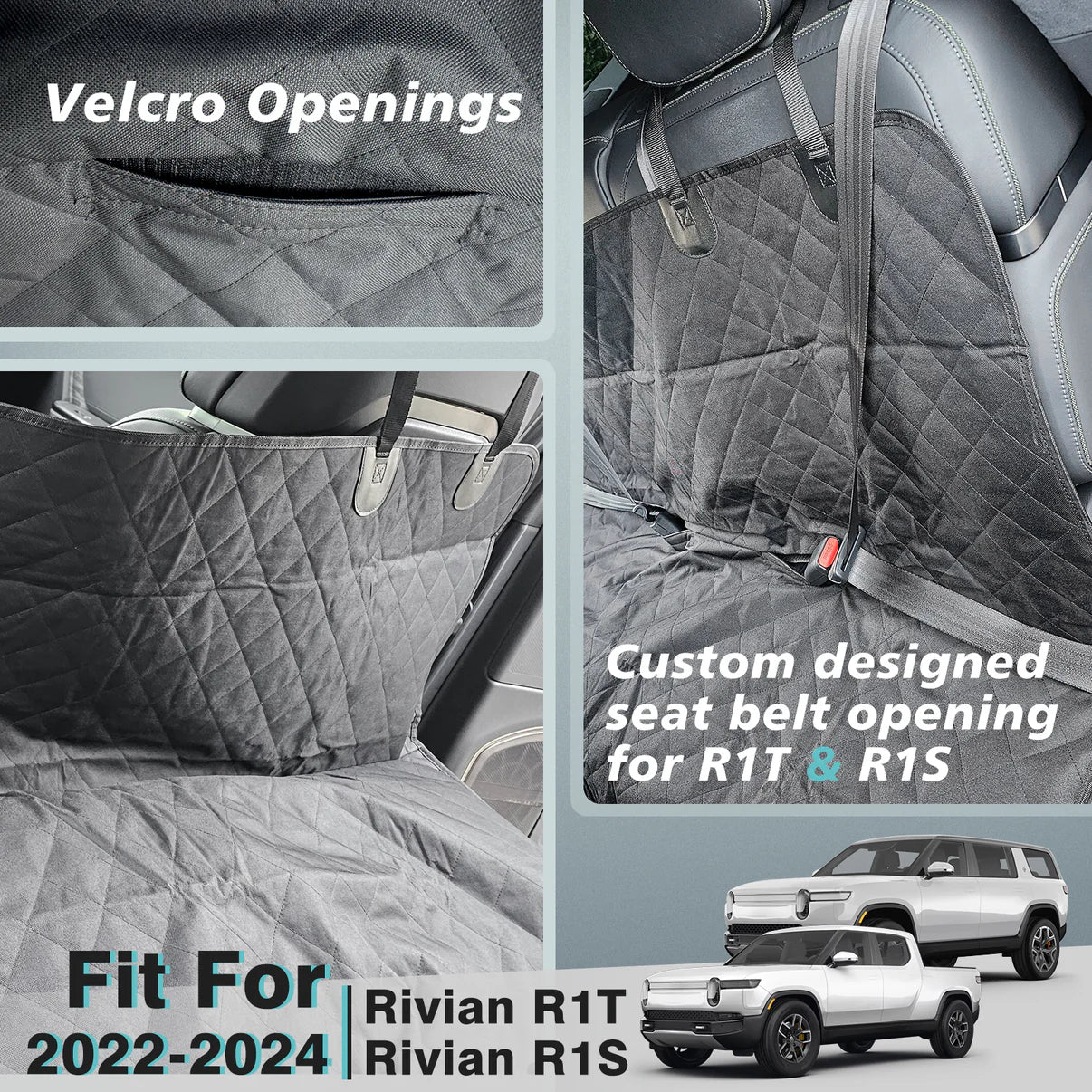 BestEVMod R1S & R1T 2nd Row Seat Pet Cover