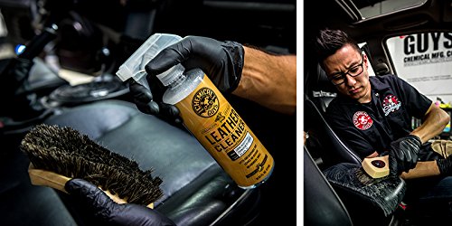 Chemical Guys ACC_S95 Long Bristle Horse Hair Leather Cleaning Brush for Car Interiors, Furniture, Sneakers, Boots, and More (Works on Natural, Synthetic, Pleather, Faux Leather and More)