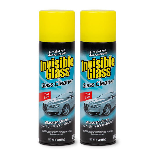 Invisible Glass 91164-2PK 19-Ounce Foam Cleaner for Auto and Home for a Streak-Free Shine, Deep Cleaning Foaming Action, Safe for Tinted and Non-Tinted Windows, Ammonia Free, Pack of 2