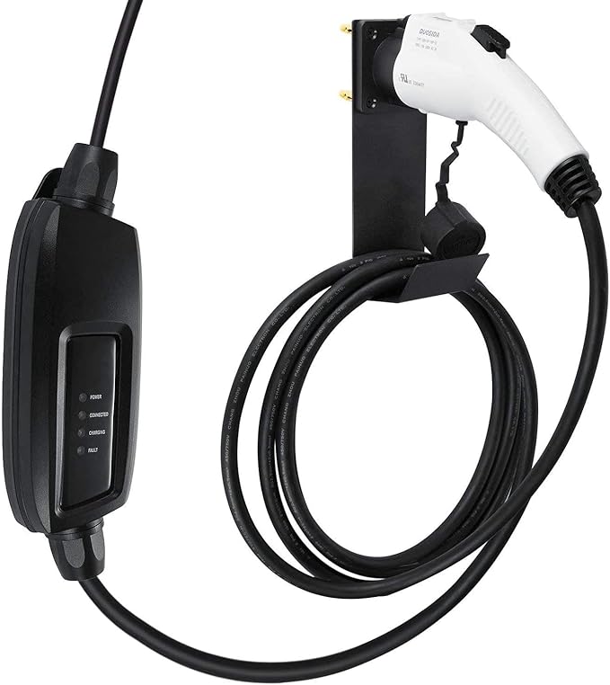 Lectron Wall Mounted J1772 Dock/Holster (With Cable Holder)