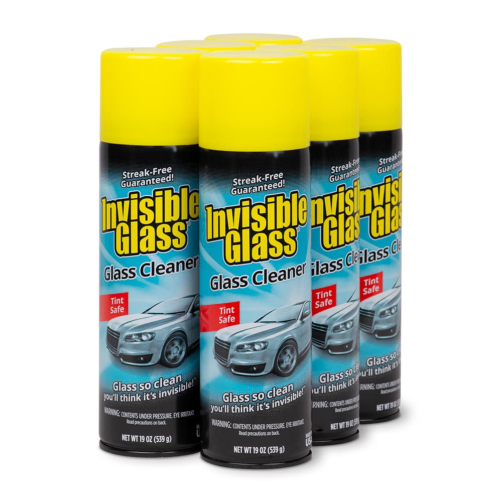 Invisible Glass 91164-2PK 19-Ounce Foam Cleaner for Auto and Home for a Streak-Free Shine, Deep Cleaning Foaming Action, Safe for Tinted and Non-Tinted Windows, Ammonia Free, Pack of 2