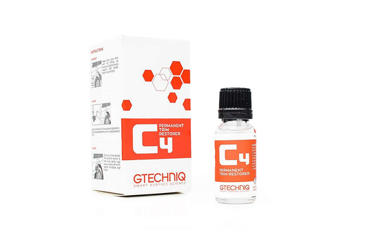 Gtechniq - C4 Permanent Trim Restorer - Restores Faded Trim to New Condition; Exceptionally Thin Optically Clear Film, Protective Durable Coating for Up to 2 Years (30 milliliters)