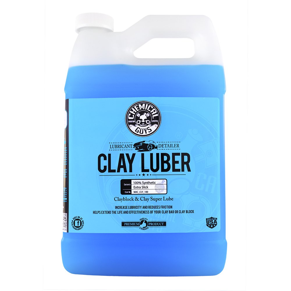 Chemical Guys CLY_113 OG Clay Bar & Lubber Synthetic Lubricant Kit – 16 fl oz, Light/Medium Duty, for Car Lovers, Detailers & Auto Enthusiasts – Essential Car Detailing Kit Accessory, 2 Items, Yellow