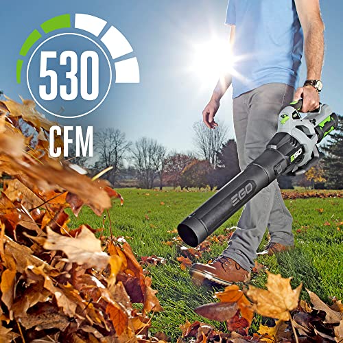 EGO LB6703 670 CFM 180 MPH 56V Lithium-Ion Cordless Electric Variable-Speed Blower Kit with 4.0Ah Battery and 320W Charger Included, Black