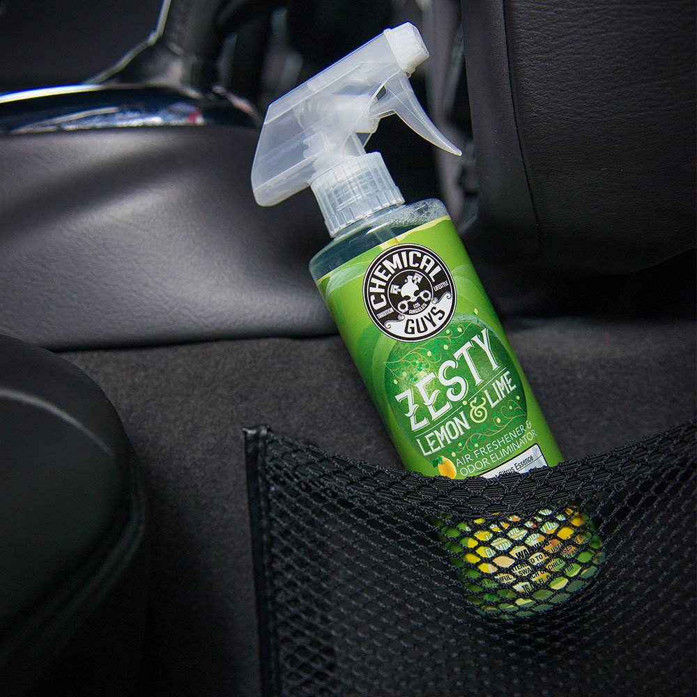 Chemical Guys AIR_101_16 New Car Smell Premium Air Freshener and Odor Eliminator, Long-Lasting Scent, Great for Cars, Trucks, SUVs, RVs & More, 16 fl oz