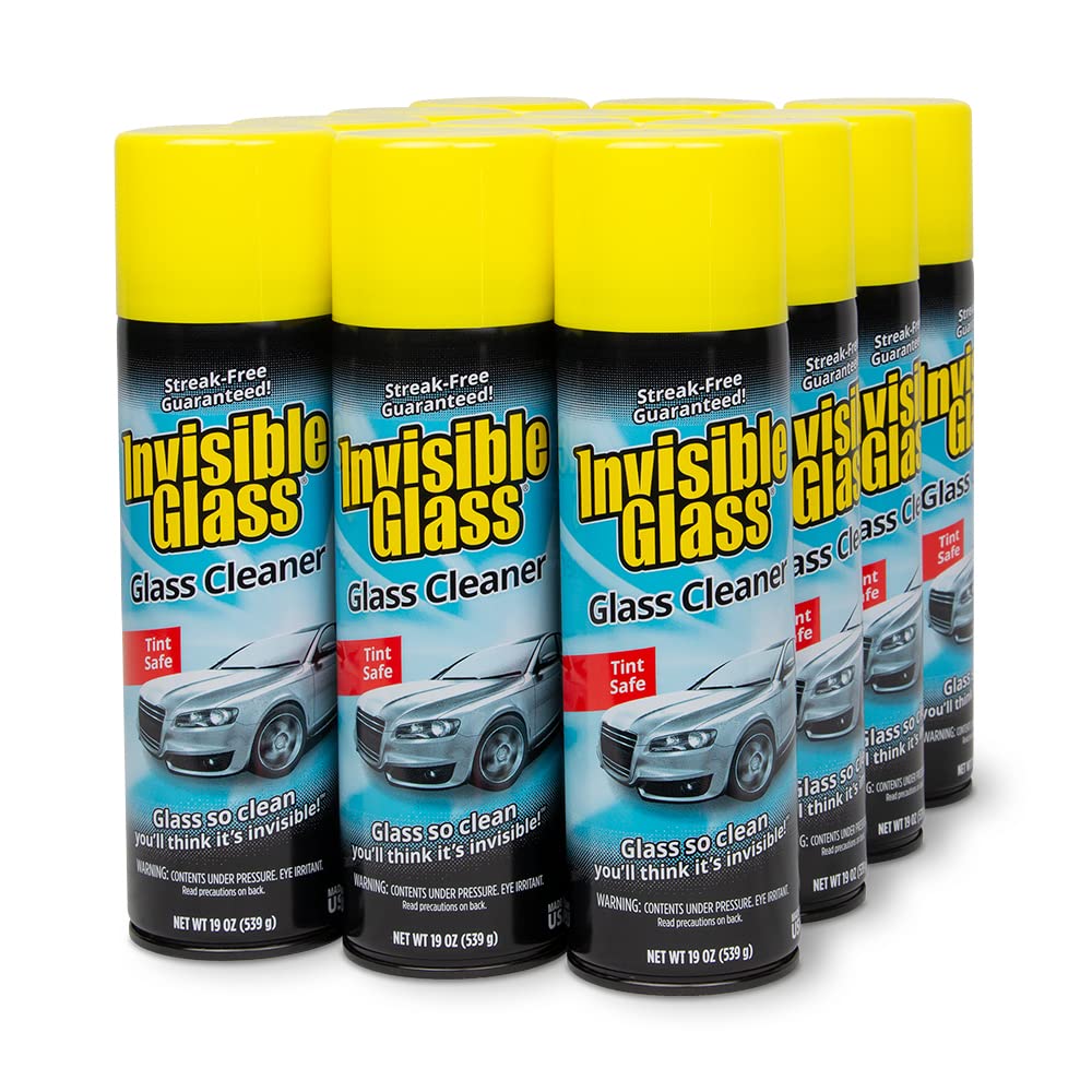 Invisible Glass 91164-2PK 19-Ounce Foam Cleaner for Auto and Home for a Streak-Free Shine, Deep Cleaning Foaming Action, Safe for Tinted and Non-Tinted Windows, Ammonia Free, Pack of 2