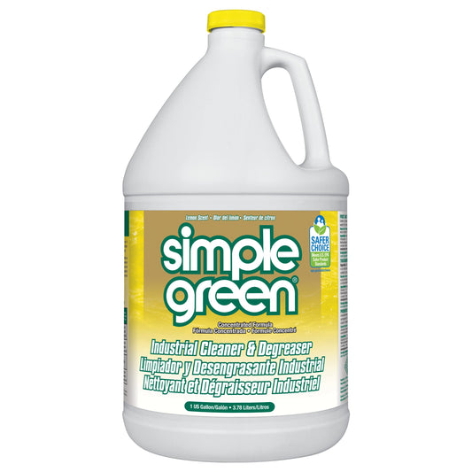 Simple Green 73434010 14010 Industrial Cleaner & Degreaser, Concentrated, Lemon, 1 gal Bottle, 128 Fl Oz (Pack of 1)