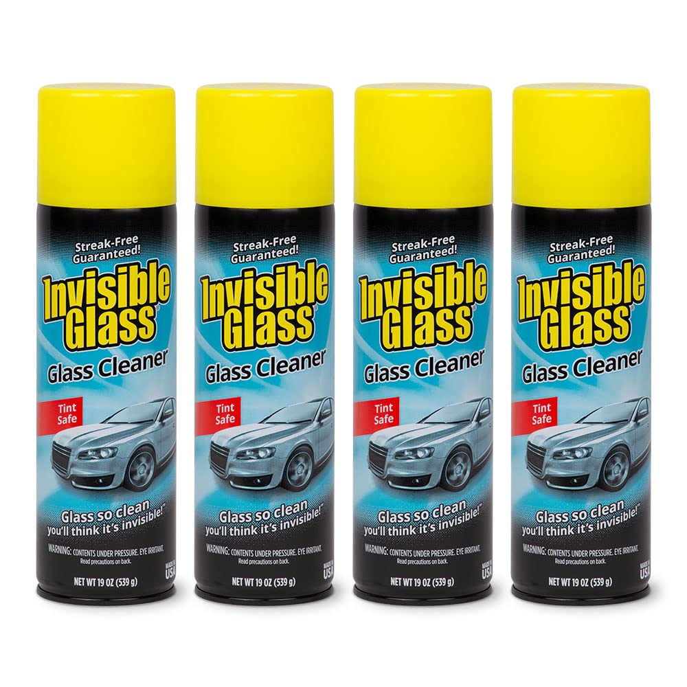 Invisible Glass 91164-2PK 19-Ounce Foam Cleaner for Auto and Home for a Streak-Free Shine, Deep Cleaning Foaming Action, Safe for Tinted and Non-Tinted Windows, Ammonia Free, Pack of 2