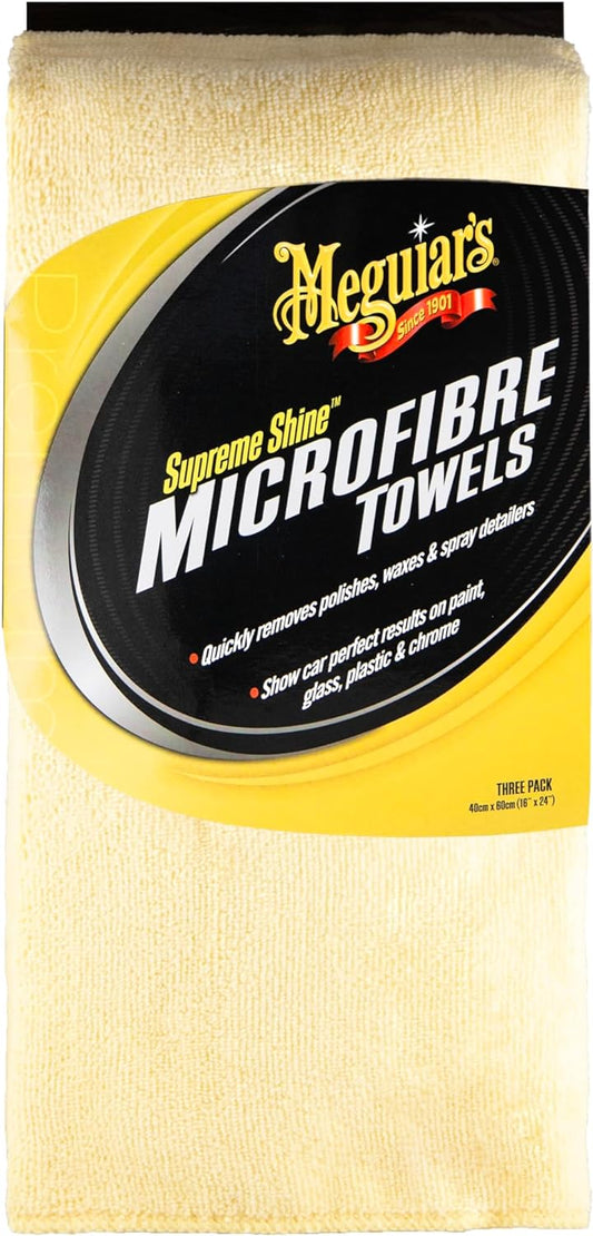 Meguiar's X2020 Supreme Shine Microfiber Towels - 3 Pack