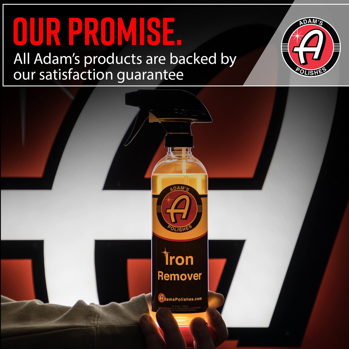 Adam's Polishes Iron Remover (16oz) - Iron Out Fallout Rust Remover Spray for Car Detailing | Remove Iron Particles in Car Paint, Motorcycle, RV & Boat | Use Before Clay Bar, Car Wax or Car Wash