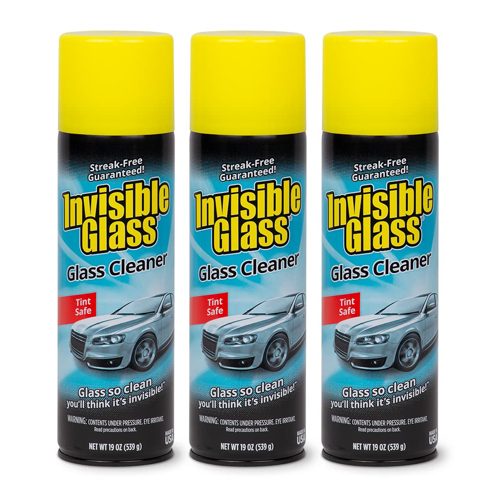 Invisible Glass 91164-2PK 19-Ounce Foam Cleaner for Auto and Home for a Streak-Free Shine, Deep Cleaning Foaming Action, Safe for Tinted and Non-Tinted Windows, Ammonia Free, Pack of 2