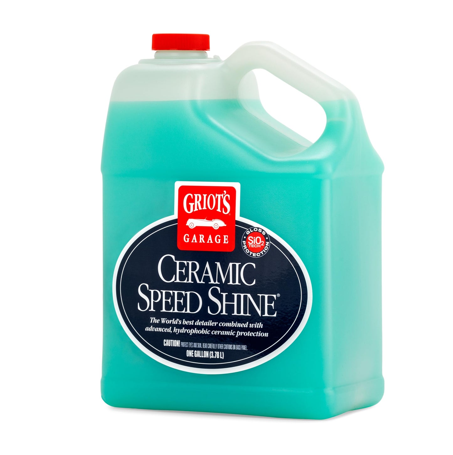 Griot's Garage 10986 Ceramic Speed Shine Gallon– Ceramic Quick Detailer & Clay Lubricant, Clean Your Vehicle While Appling Additional SiO2 Protection, Safe on All Existing Ceramic Coatings