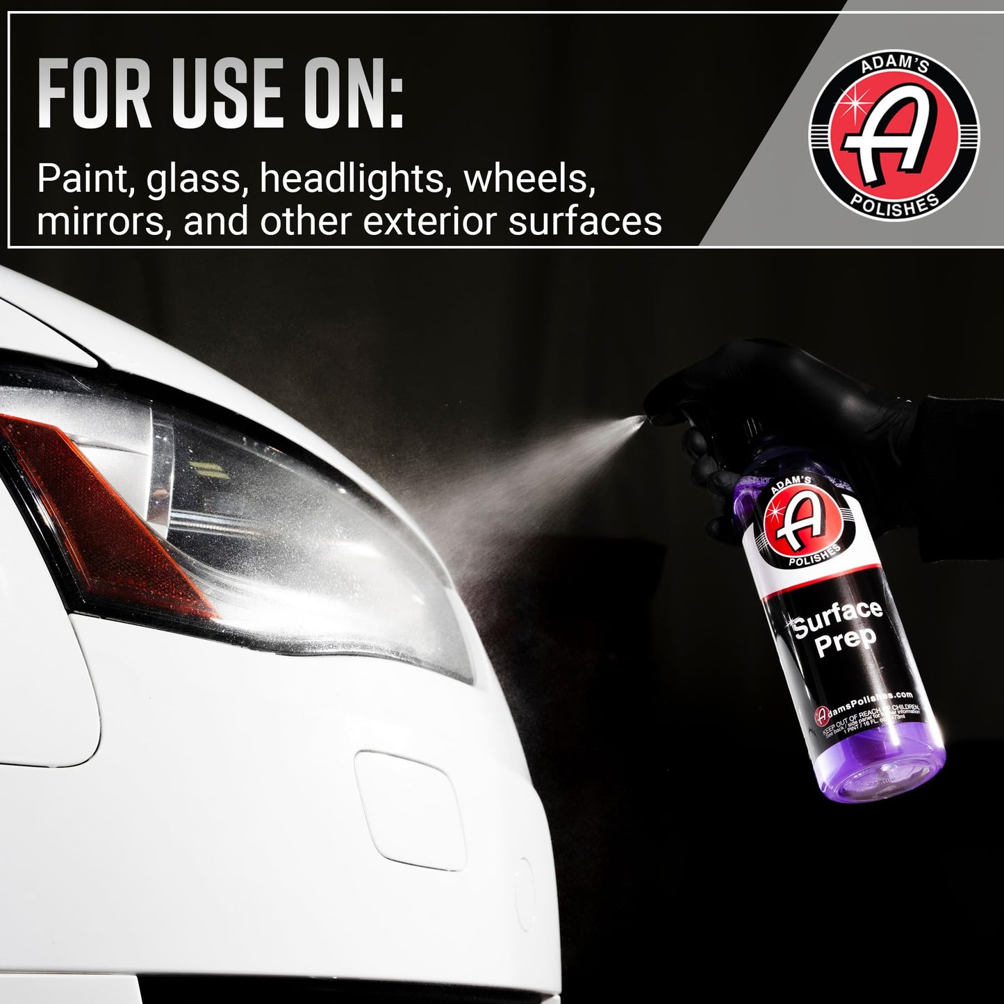 Adam's Polishes Surface Prep (16oz) - A Surface Cleanser Spray for Auto Paint Prep to Apply Any Ceramic Coating, Car Wax, or Spray Sealant | Use After Clay Bar, Car Wash & Orbital Polisher Treatment