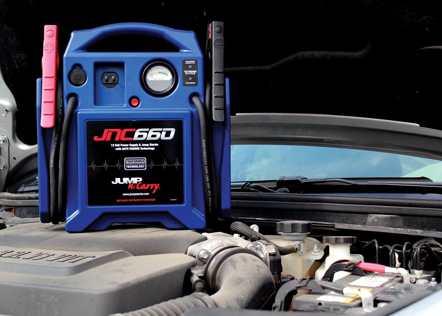 Clore Automotive Jump-N-Carry JNC660 1700 Peak Amp 12 Volt Jump Starter , Blue