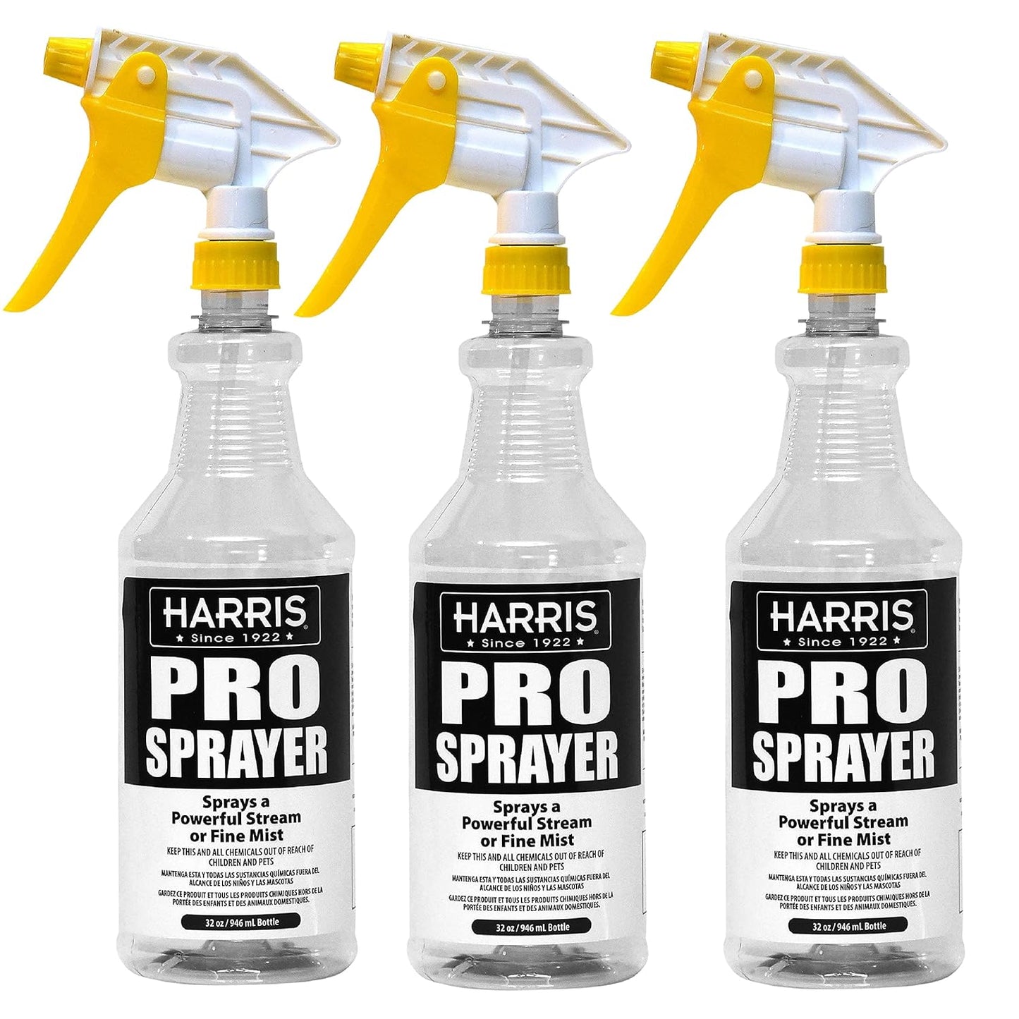 HARRIS Professional Spray Bottle 32oz (3-Pack)