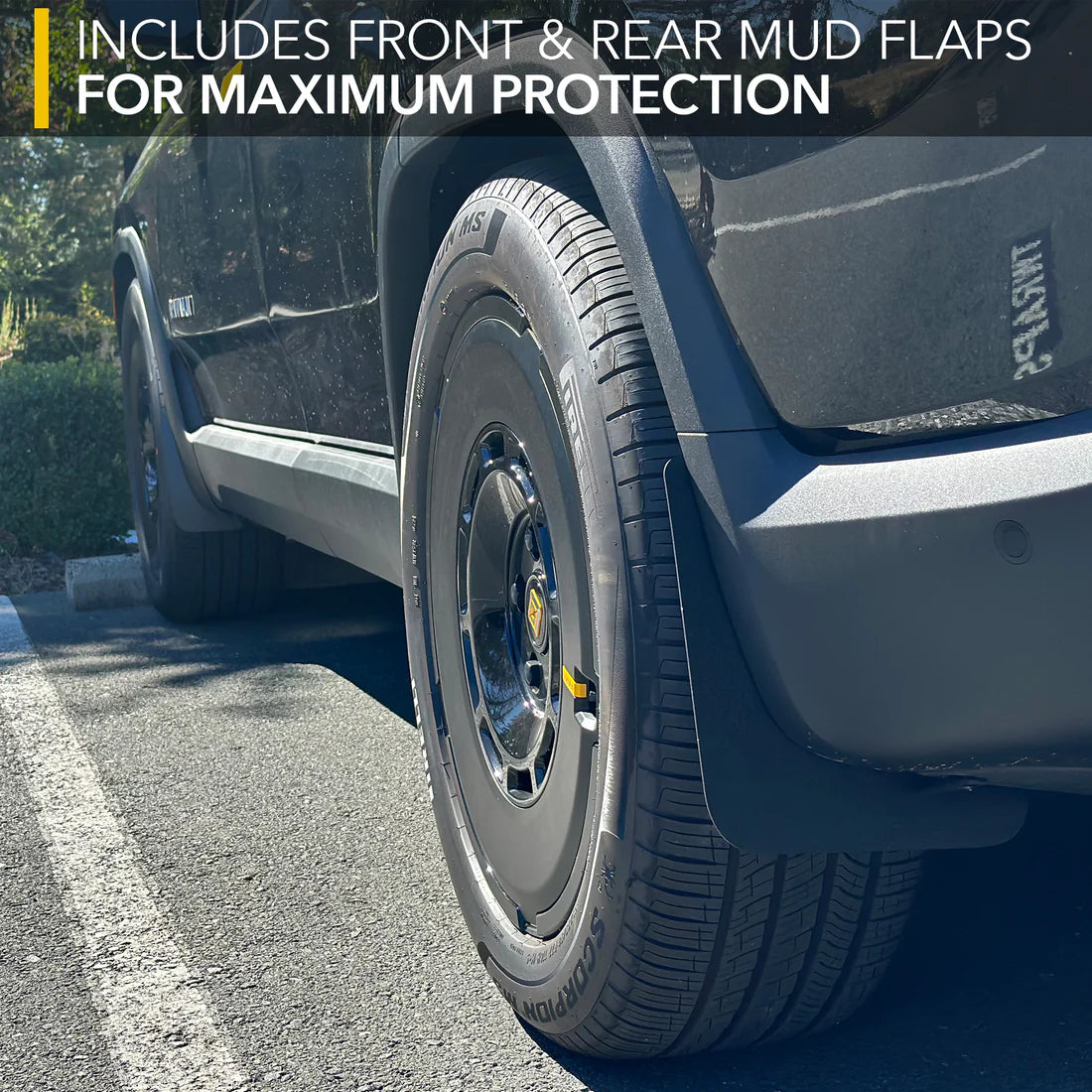 TWRAPS Mud Flaps for Rivian R1T & R1S