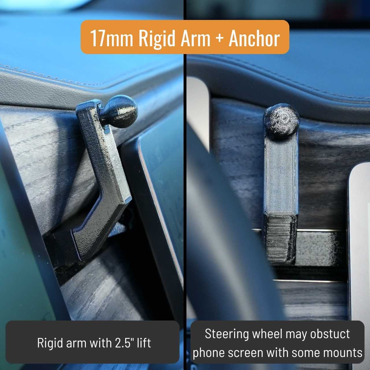 EveryAMP Rivian R1 S/T Phone Mount (with Magnetic Phone Holder)